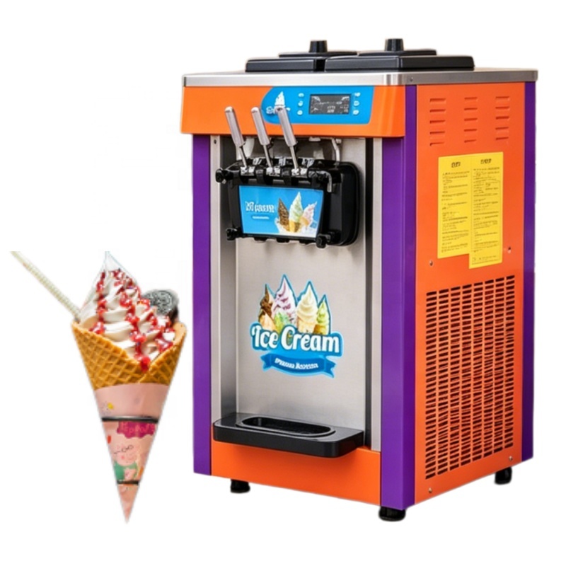 Soft Serve Ice Cream Machine 3 Flavor - 3 Flavor Soft Serve Ice Cream