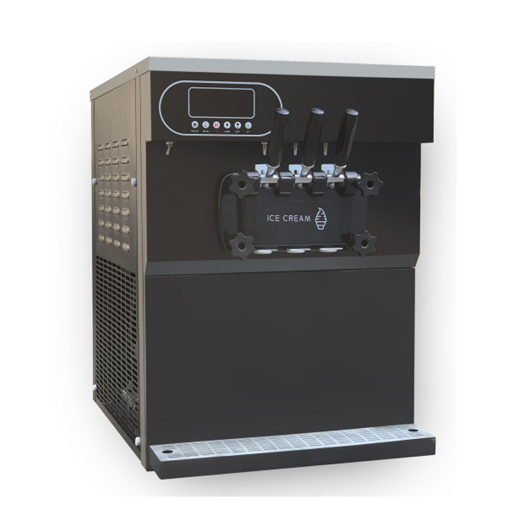 Commercial Ice Cream Machine Countertop - 3 Flavor Commercial Soft Serve Ice