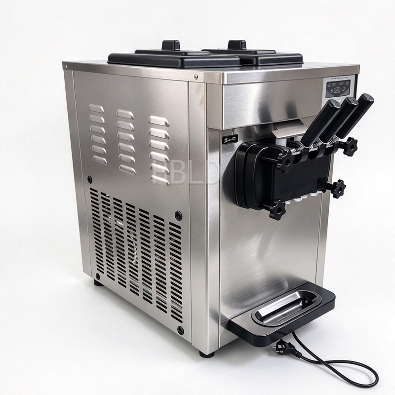 Soft Serve Ice Cream Machine 3 Flavor - Soft Serve Ice Cream Machine, Commercial