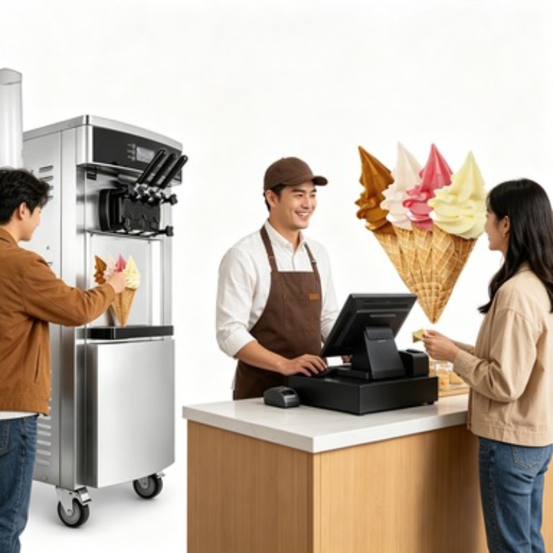 Commercial Gelato Maker Machine - Hard Serve Ice Cream Maker Machine
