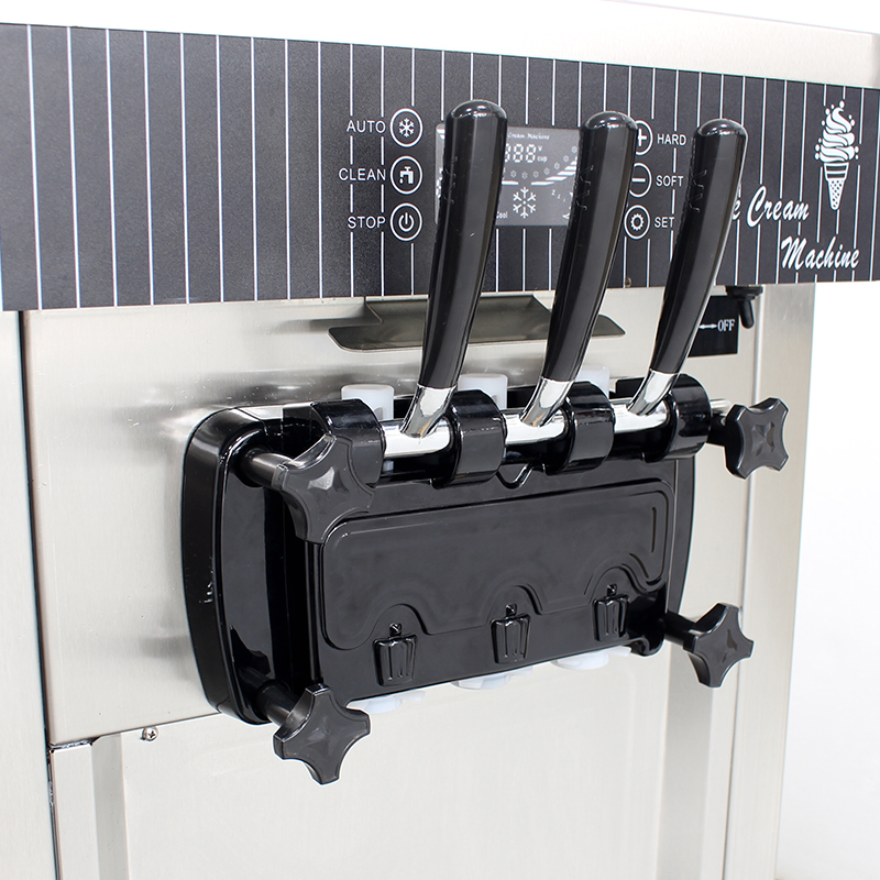 Commercial Ice Cream Machine Countertop - Commercial 3 Flavors Soft Serve Ice