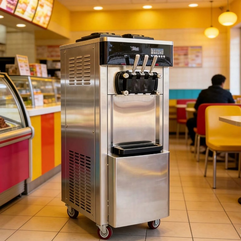 Ice Cream Pasteurizer Machine - Commercial Soft Serve Ice Cream Maker