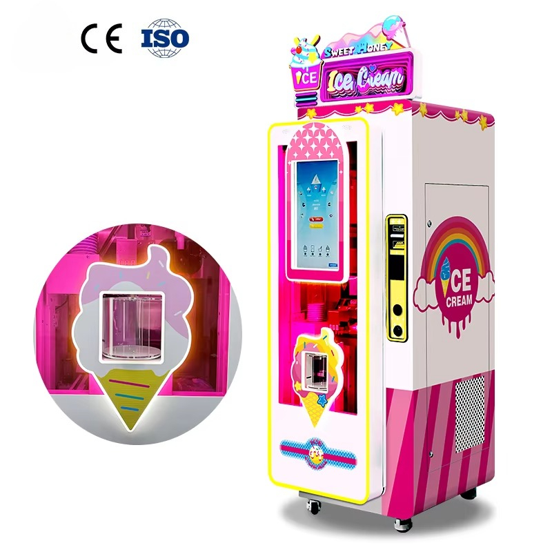 Soft Ice Cream Maker Machine Commercial - Factory Manufacture OEM Self-service 3 Flavors