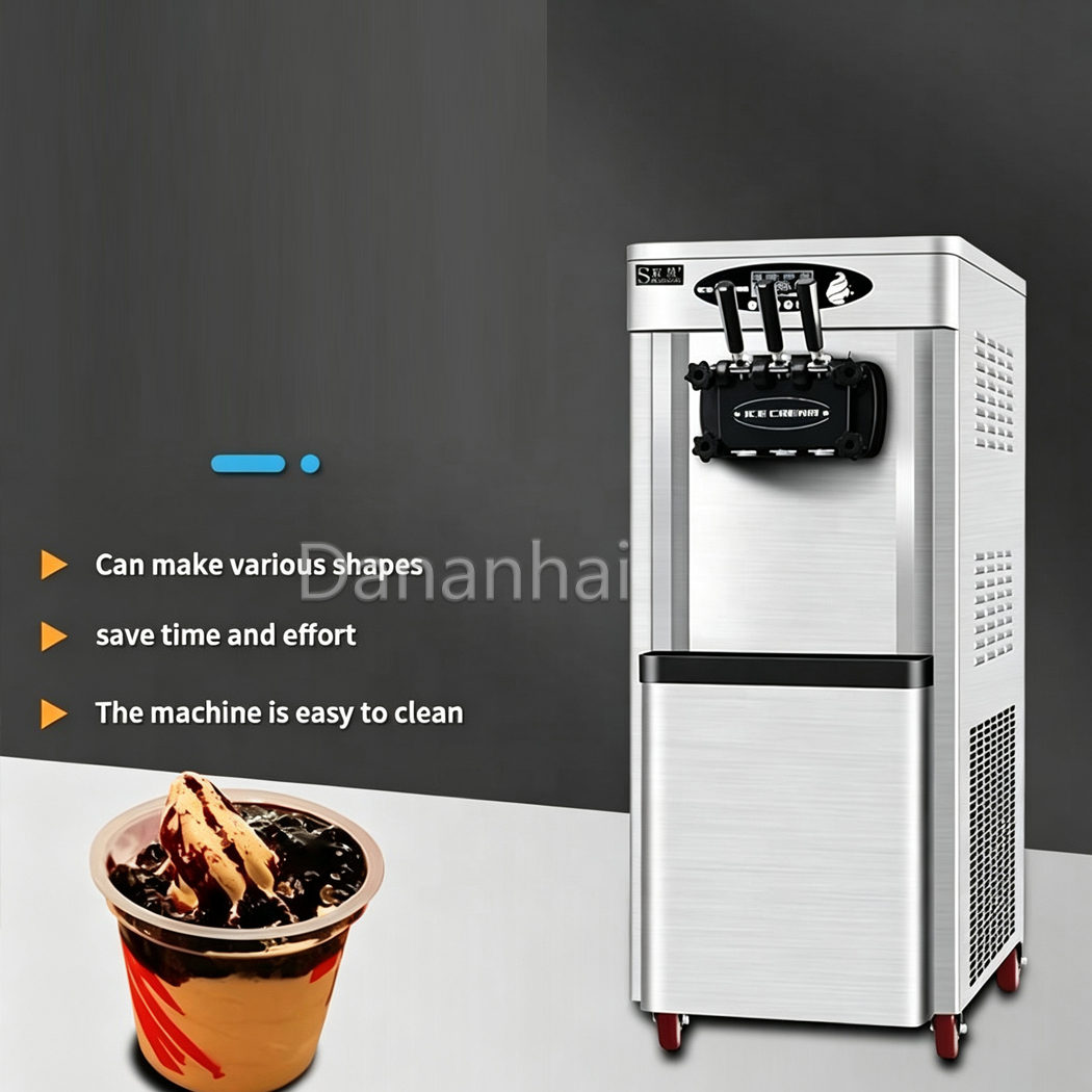 Frozen Yogurt Machine Commercial - Standing Gelato Ice Cream Maker, Commercial