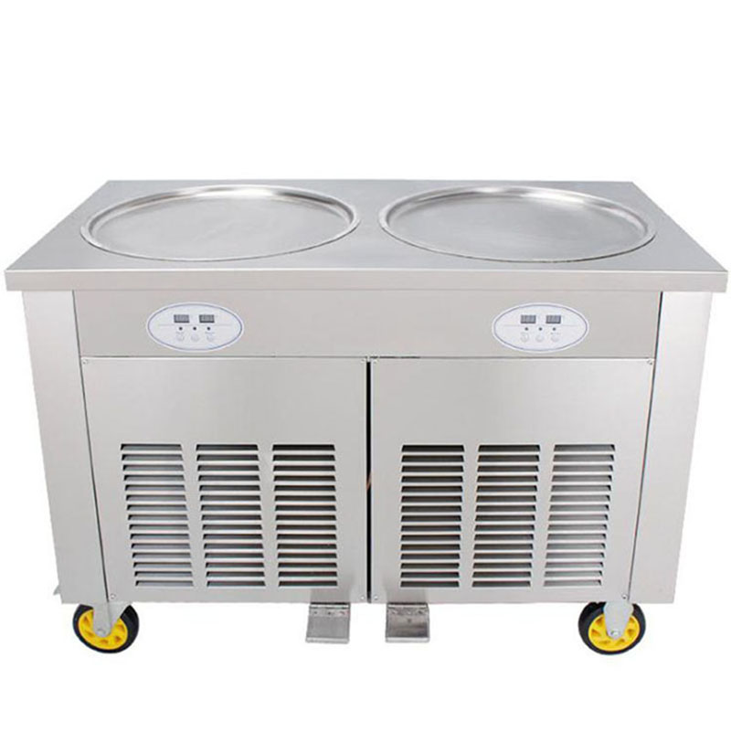 Rolled Ice Cream Machine Fried Plate - 45cm double round pan fried ice