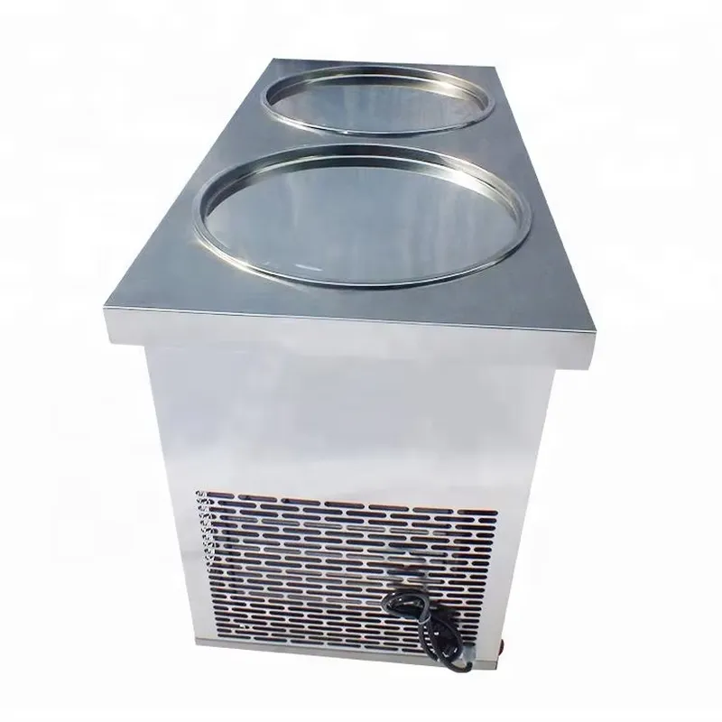 Double round stainless steel t - Rolled Ice Cream Machine Fried Plate 评论和价格
