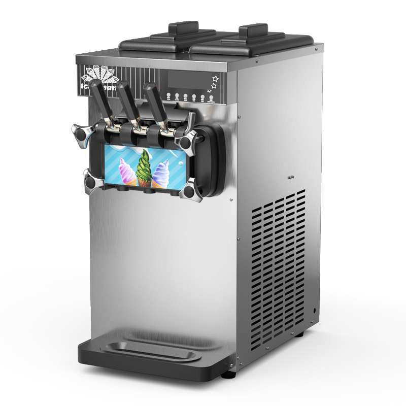 Commercial 3 Flavors Soft Serv - Commercial Ice Cream Machine Countertop 评论和价格