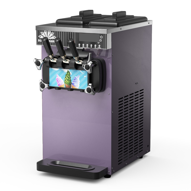 Commercial 3 Flavors Soft Serv - Commercial Ice Cream Machine Countertop 评论和价格
