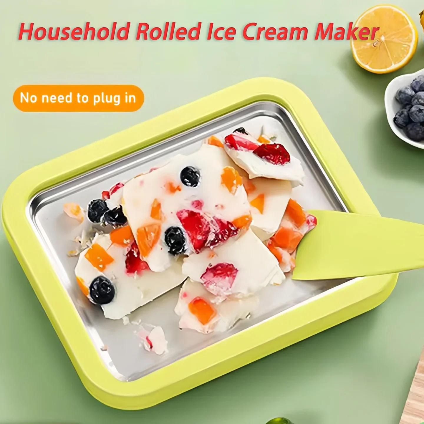 Multifunctional Rolled Ice Cre - Frozen Yogurt Machine Commercial 评论和价格