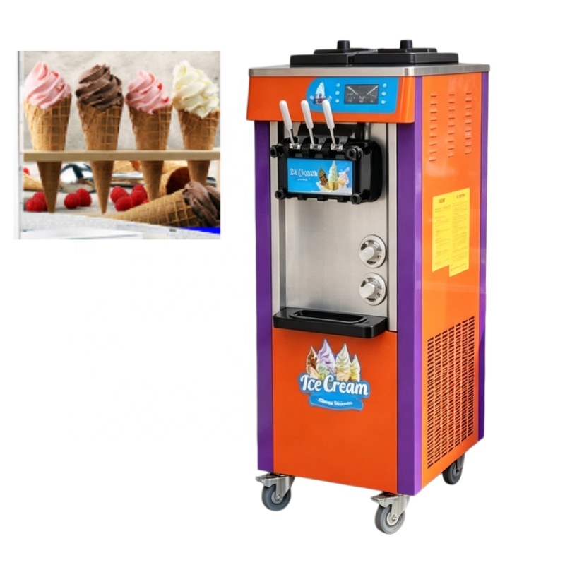 3 Flavor Soft Serve Ice Cream  - Soft Serve Ice Cream Machine 3 Flavor 评论和价格