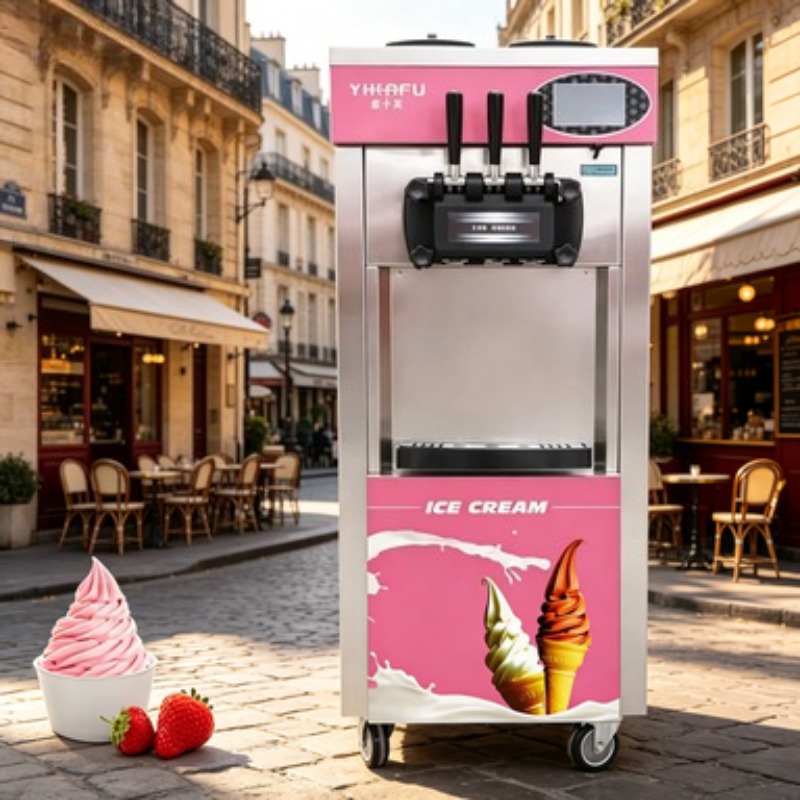 Professional Soft Serve Maker  - Soft Serve Ice Cream Machine 3 Flavor 评论和价格