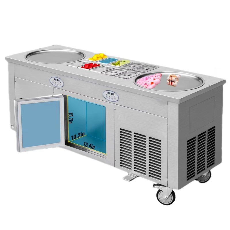 Roll Ice Cream Machine 2800 Wa - Rolled Ice Cream Machine Fried Plate 评论和价格