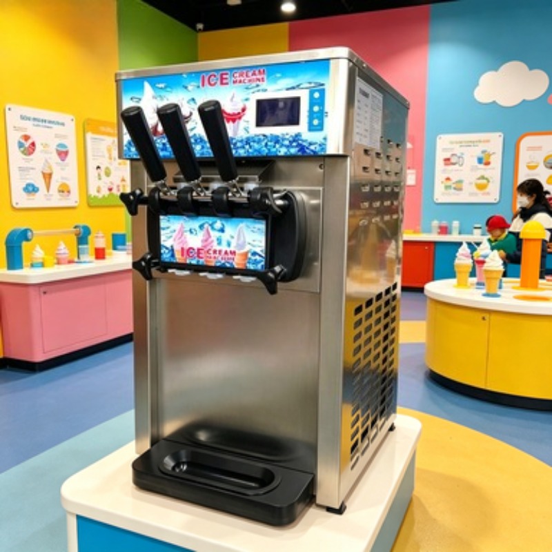 Floor Standing Ice Cream Maker - Soft Ice Cream Maker Machine Commercial 评论和价格