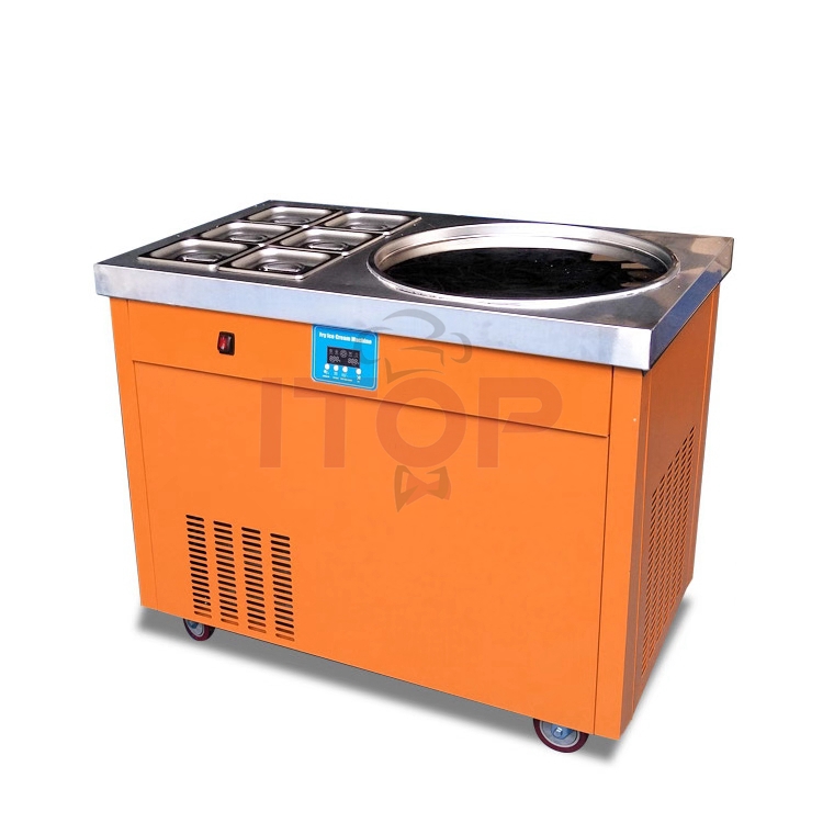 Round Pan Ice Cream Roll Freez - Rolled Ice Cream Machine Fried Plate 评论和价格
