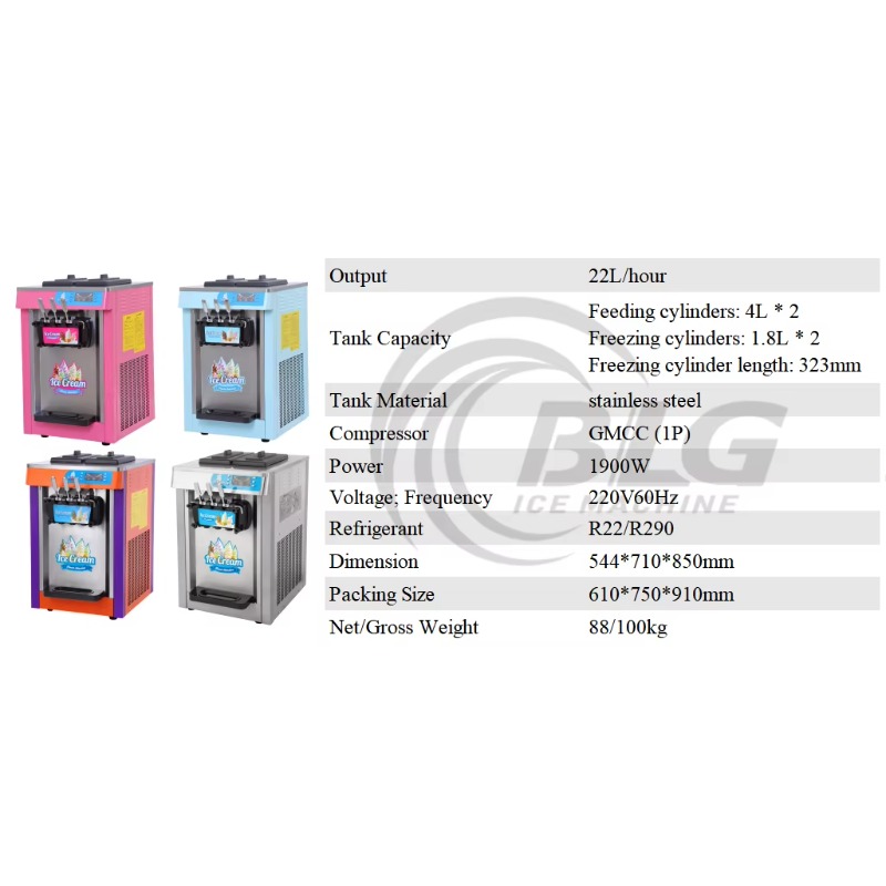 Commercial Automatic Stainless - Soft Serve Ice Cream Machine 3 Flavor 评论和价格