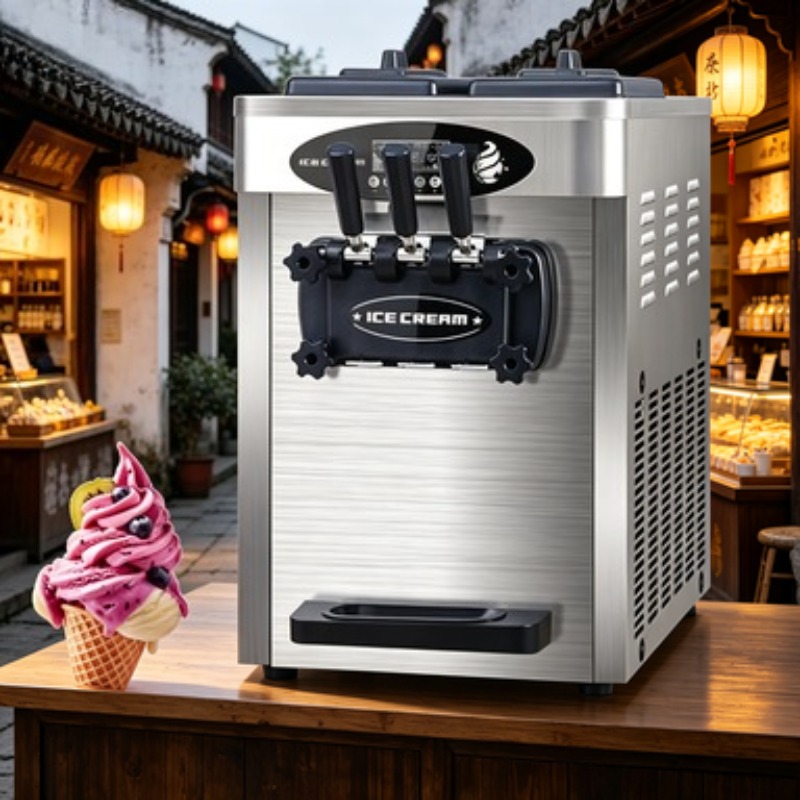 28L/h High Capacity Ice Cream  - Soft Serve Ice Cream Machine 3 Flavor 评论和价格