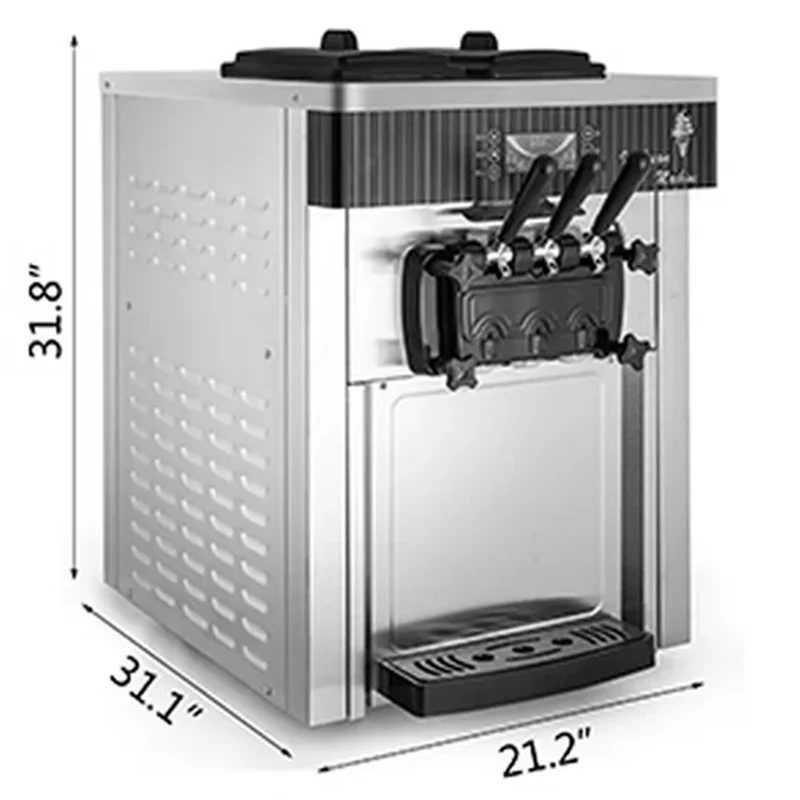 3-Flavor Countertop Soft Serve - Commercial Ice Cream Machine Countertop 评论和价格