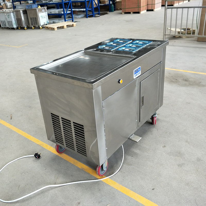 45cm Square Flat Pan Fruit Fri - Rolled Ice Cream Machine Fried Plate 评论和价格
