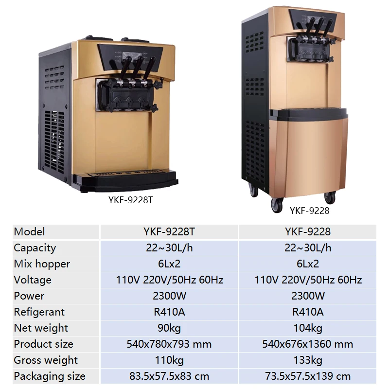 Applicable to Soft Serve Ice C - Soft Serve Ice Cream Machine 3 Flavor 评论和价格