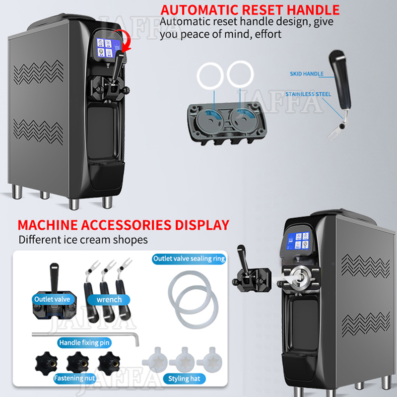 Mini 16-22L/H Commercial Ice C - Commercial Ice Cream Machine Countertop 评论和价格
