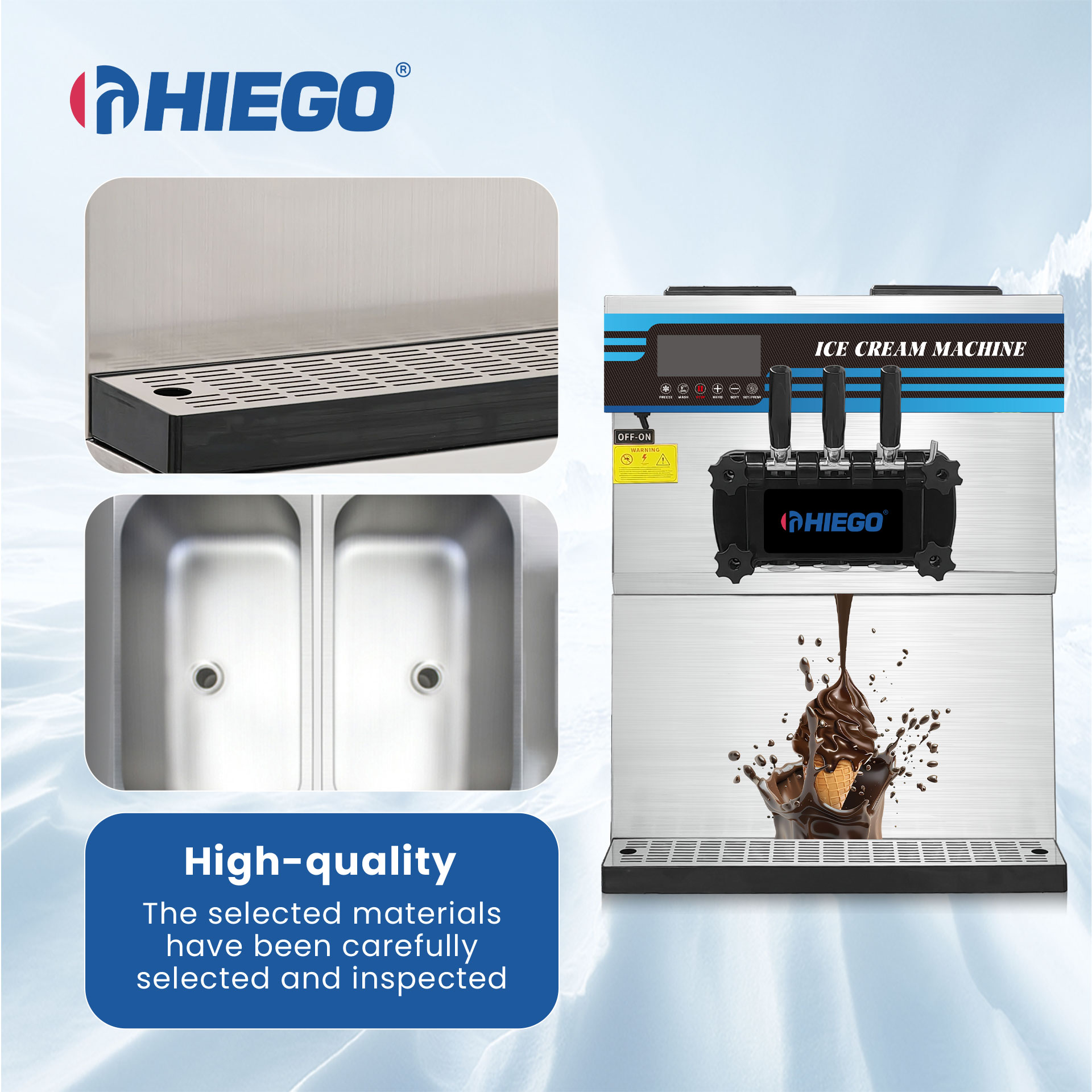 36-38L/h Commercial Automated  - Soft Serve Ice Cream Machine 3 Flavor 评论和价格