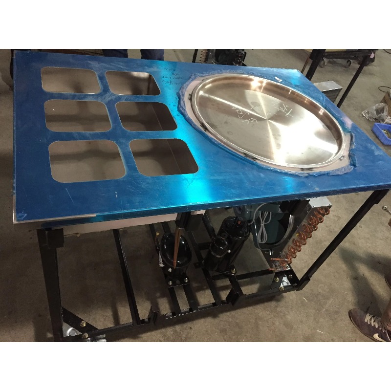 Roll Fried Ice Cream Roll Make - Rolled Ice Cream Machine Fried Plate 评论和价格