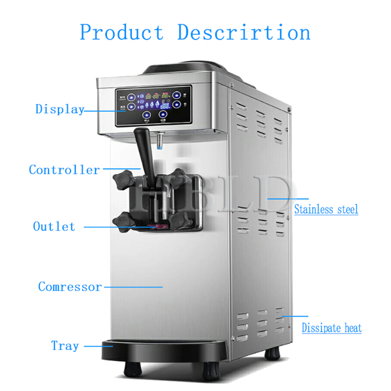 Single Head Soft Serve Ice Cre - Frozen Yogurt Machine Commercial 评论和价格