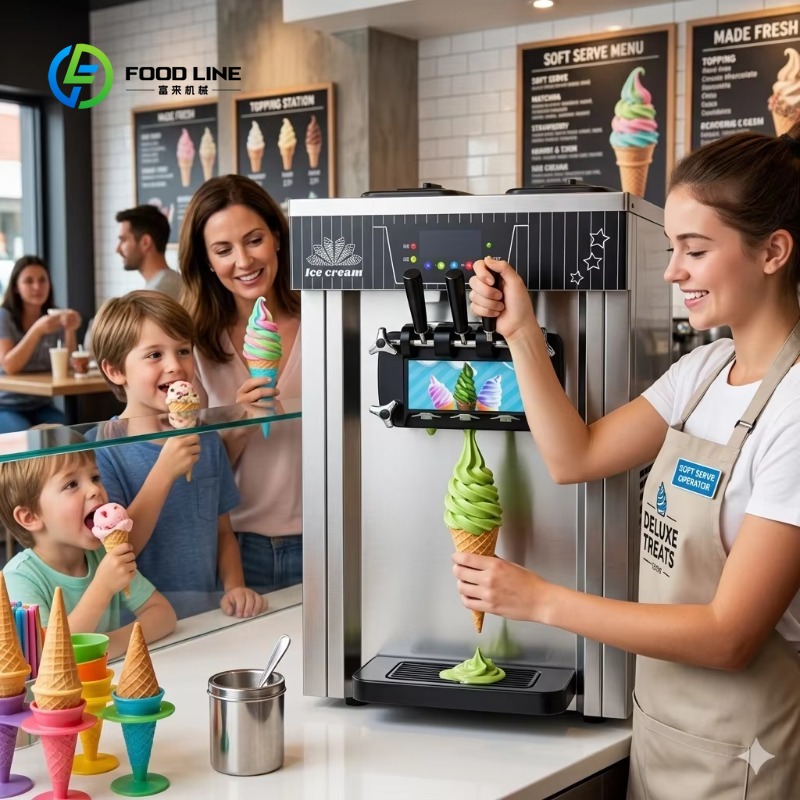 Customized Soft Ice Cream Mach - Soft Ice Cream Maker Machine Commercial 评论和价格