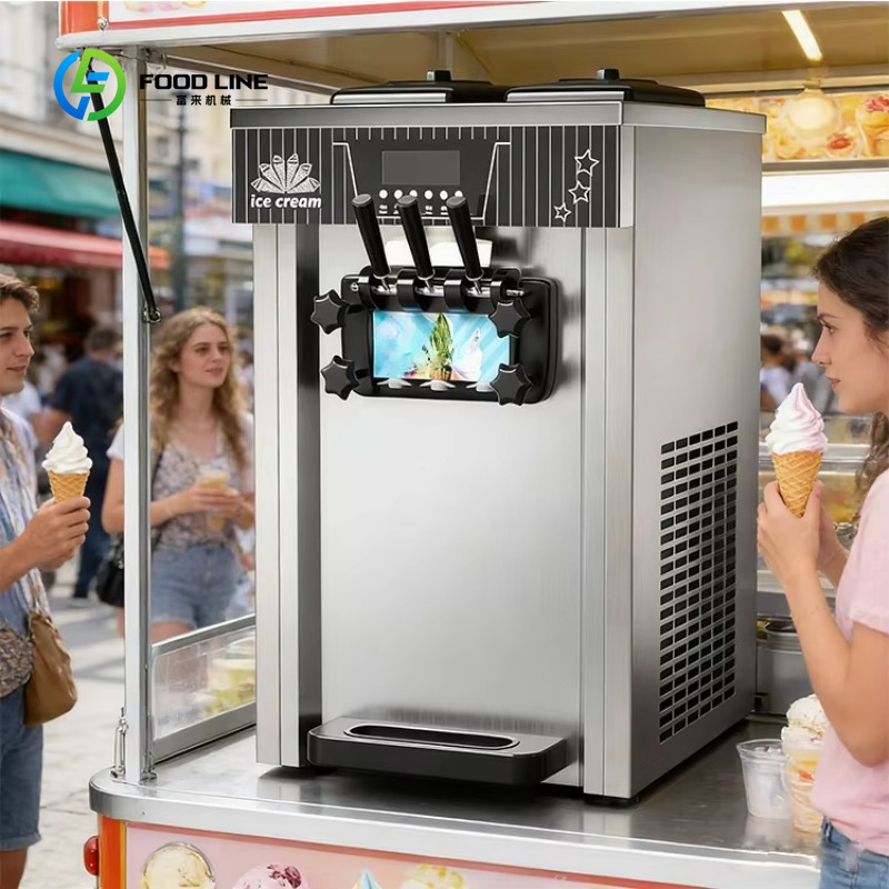Customized Soft Ice Cream Mach - Soft Ice Cream Maker Machine Commercial 评论和价格