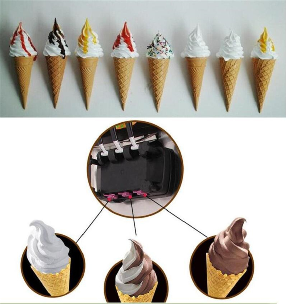 Ice Cream Maker 20-22L/h 3 Fla - Soft Serve Ice Cream Machine 3 Flavor 评论和价格
