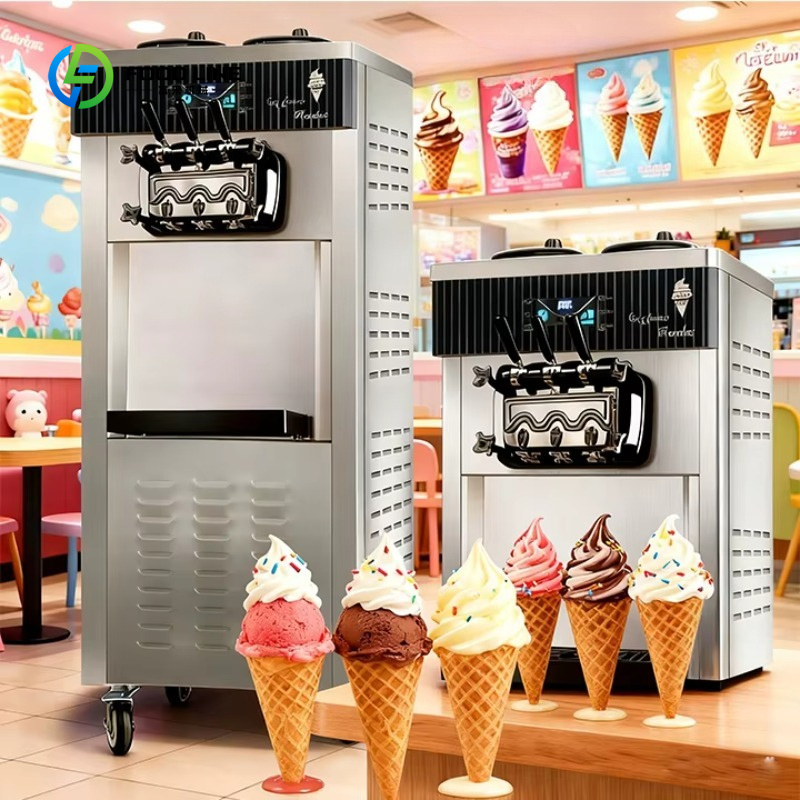 Customized Vertical/Desktop 3  - Soft Ice Cream Maker Machine Commercial 评论和价格