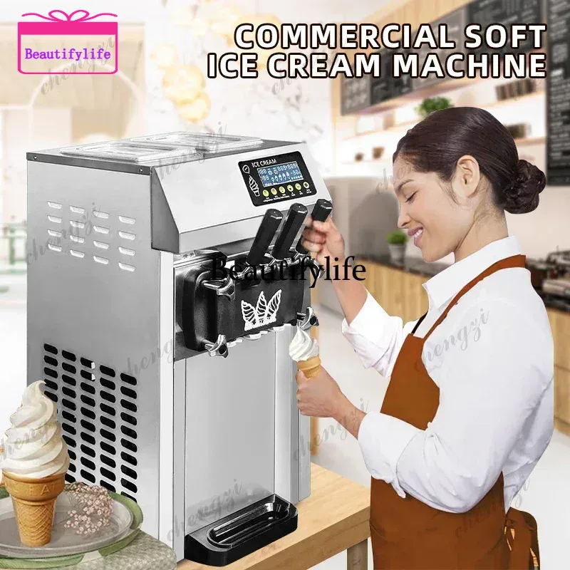 A55  Pre-cooling commercial ic - Soft Ice Cream Maker Machine Commercial 评论和价格