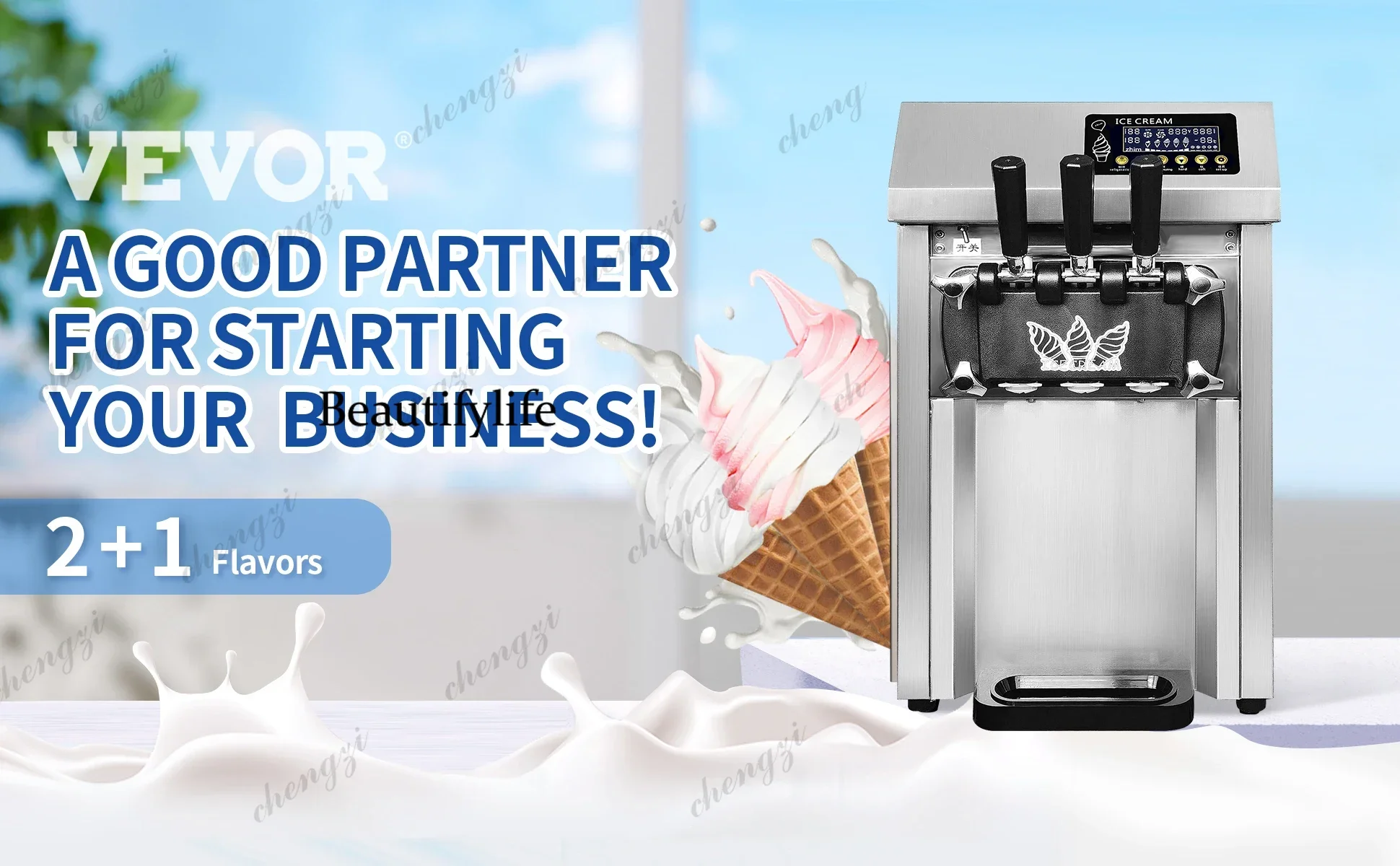 A55  Pre-cooling commercial ic - Soft Ice Cream Maker Machine Commercial 评论和价格